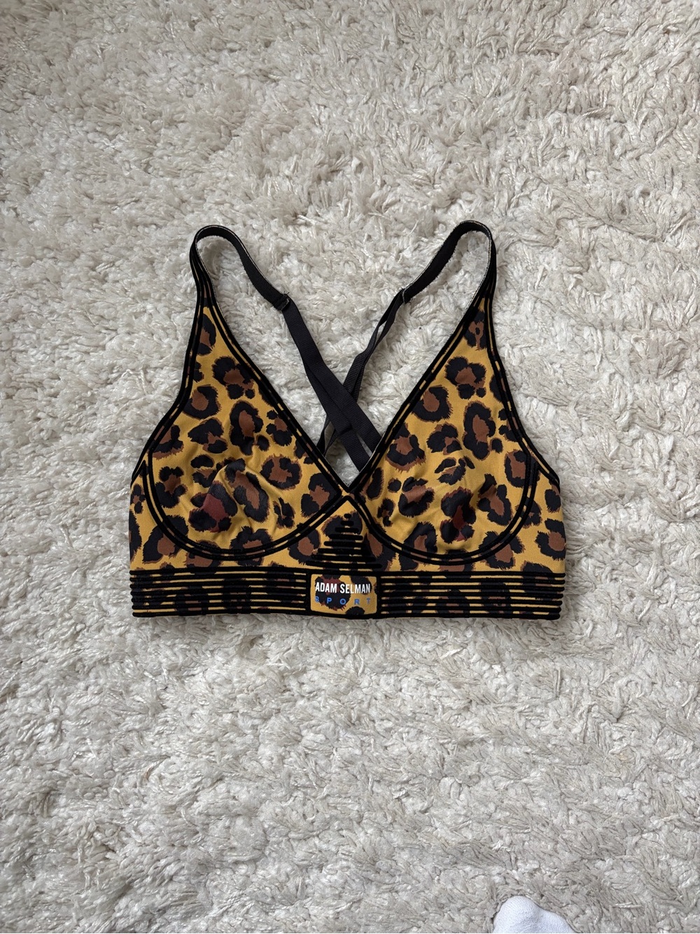 Adam Selman Bonded Active V-Neck Sports Bra - Picture 5 of 8